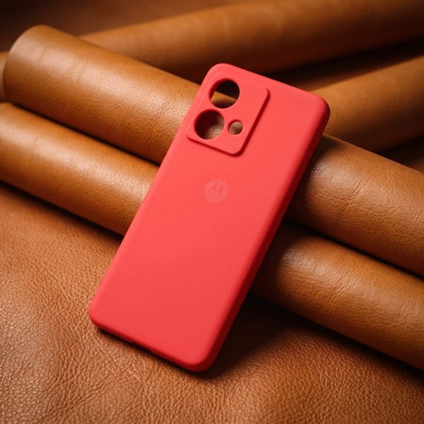 Red Camera Original Silicone case for Motorola G84 - The Hatke
