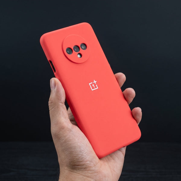 Red Camera Original Silicone Case for Oneplus 7T - The Hatke