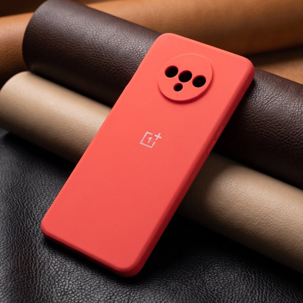 Red Camera Original Silicone Case for Oneplus 7T - The Hatke