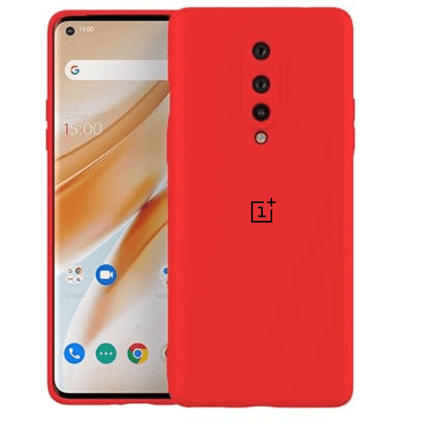 Red Camera Original Silicone case for Oneplus 8 - The Hatke