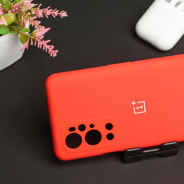 Red Camera Original Silicone Case for Oneplus 9 Pro - The Hatke