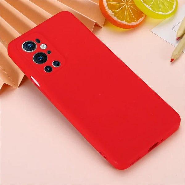 Red Camera Original Silicone Case for Oneplus 9 Pro - The Hatke