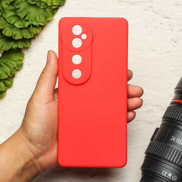 Red Camera Original Silicone case for Vivo V40 - The Hatke