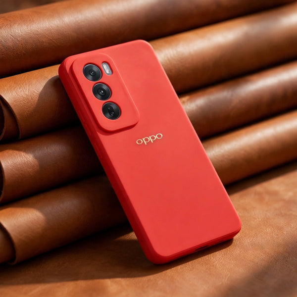Red Candy Silicone Case for Oppo Reno 12 Pro - The Hatke