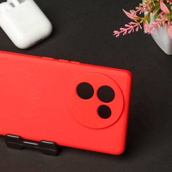 Red Candy silicone Case for Vivo V30E - The Hatke