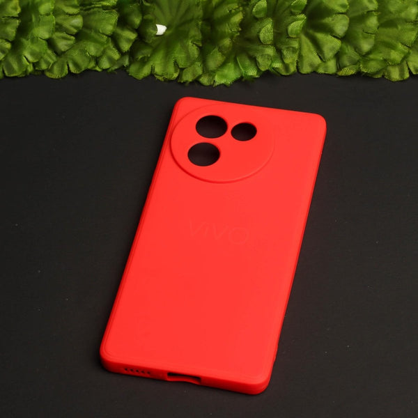 Red Candy silicone Case for Vivo V30E - The Hatke