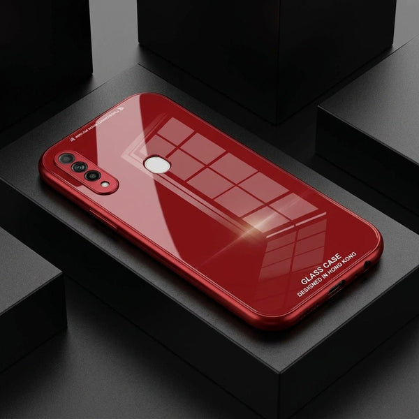 Red Glass case for Oppo A31 - The Hatke