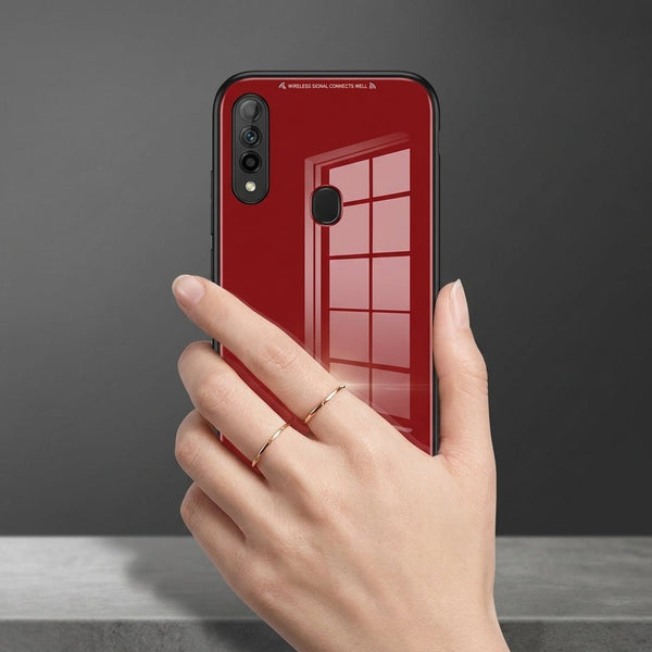 Red Glass case for Oppo A31 - The Hatke