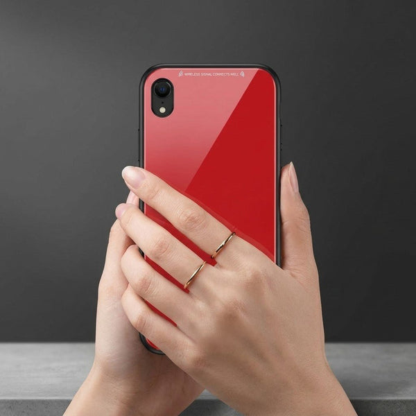 Red Glass case for Samsung A03 CORE - The Hatke