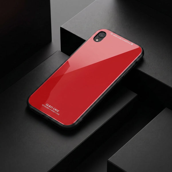 Red Glass case for Samsung A03 CORE - The Hatke