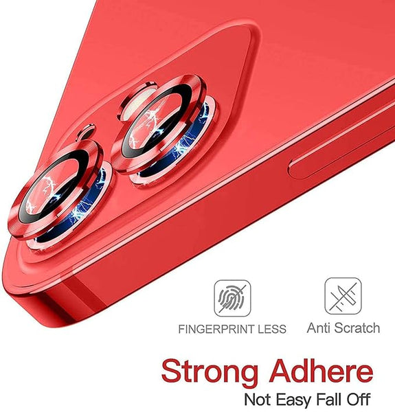 Red Metallic camera ring lens guard for Apple iphone 11 - The Hatke