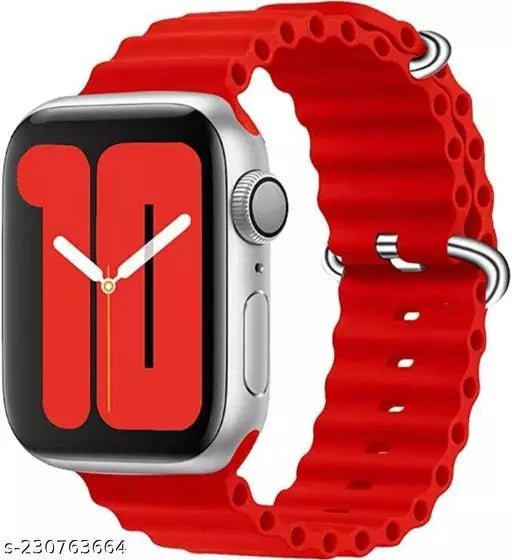 Red Ocean Loop Watch Strap For apple For Apple Watch SERIES 4 (42mm/44mm/45mm/46mm/49mm) - The Hatke