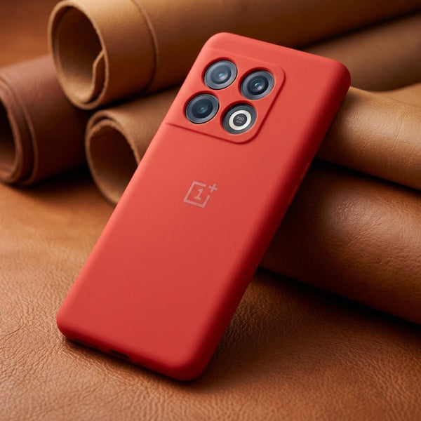 Red Original Camera Original Silicone case for Oneplus 10 Pro - The Hatke