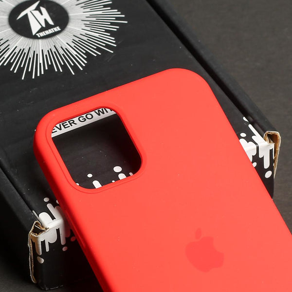 Red Original Silicone case for Apple iphone 11 - The Hatke