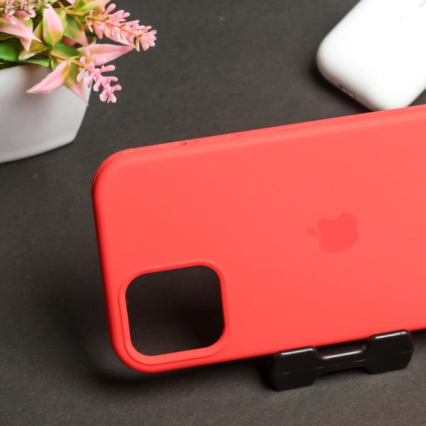 Red Original Silicone case for Apple iphone 11 - The Hatke