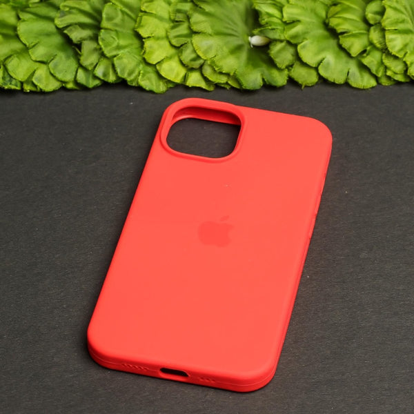 Red Original Silicone case for Apple iphone 15 Plus - The Hatke