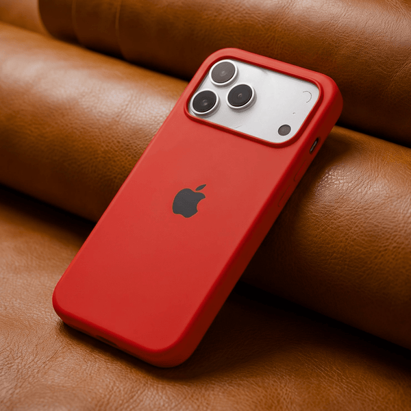 Red Original Silicone case for Apple iphone 18 Pro Max - The Hatke