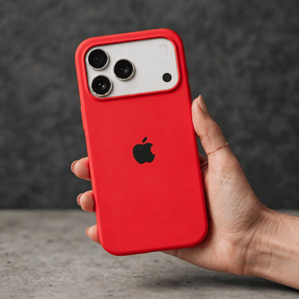 Red Original Silicone case for Apple iphone 18 Pro Max - The Hatke