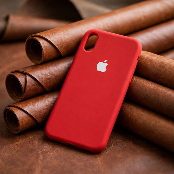Red Original Silicone case for Apple iphone X/Xs - The Hatke