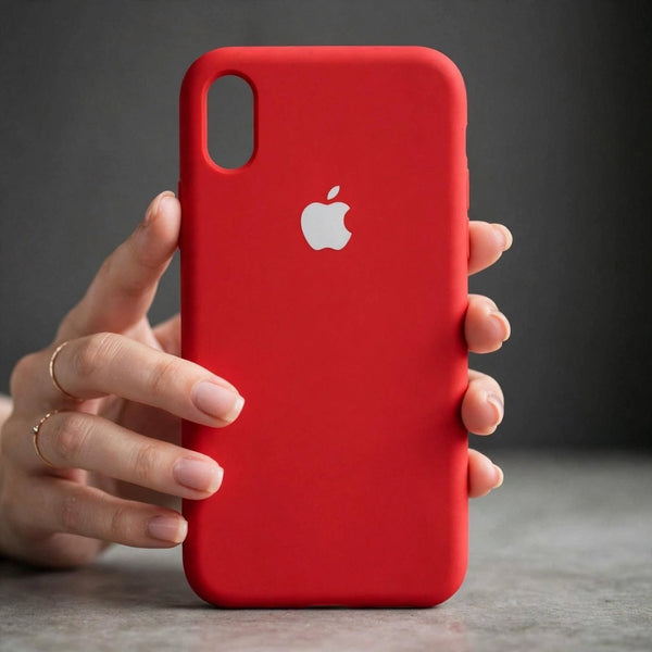 Red Original Silicone case for Apple iphone X/Xs - The Hatke