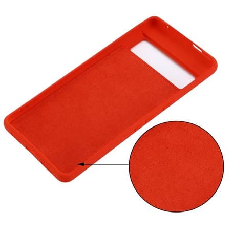 Red Original Silicone case for Google Pixel 7 - The Hatke