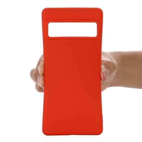 Red Original Silicone case for Google Pixel 7 - The Hatke