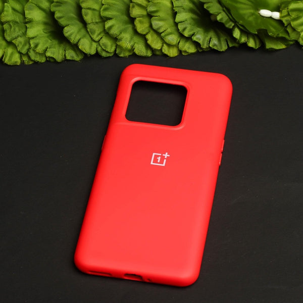 Red Original Silicone case for Oneplus 10 Pro - The Hatke