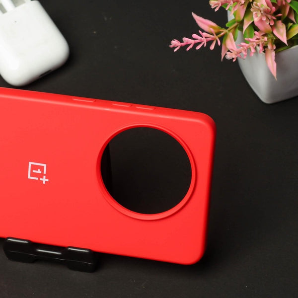 Red Original Silicone case for Oneplus 11 - The Hatke