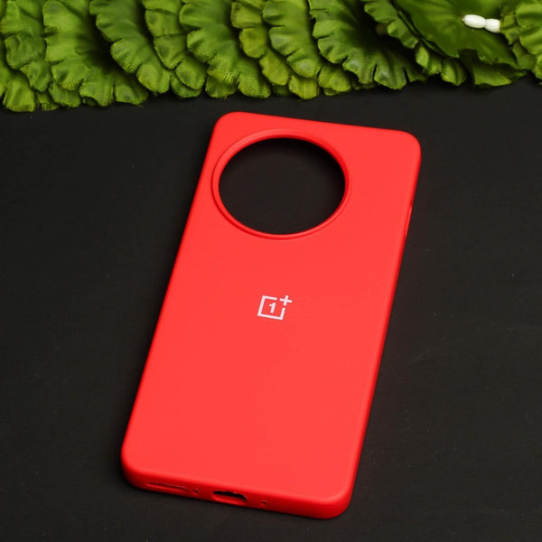 Red Original Silicone case for Oneplus 11R - The Hatke