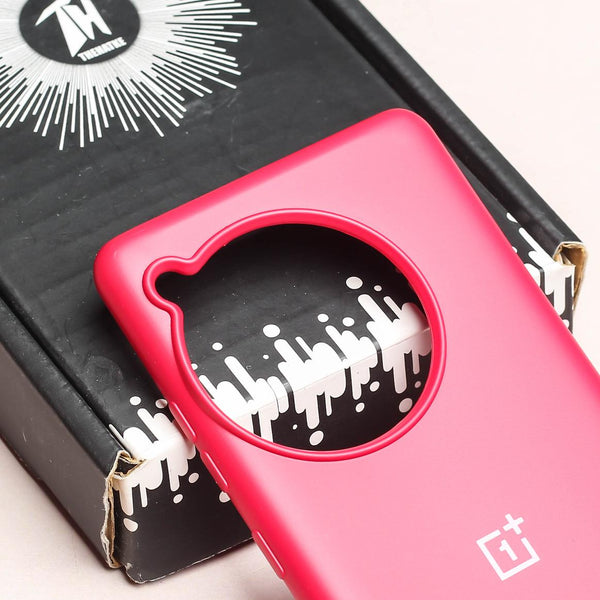 Red Original Silicone Case for Oneplus 12 - The Hatke