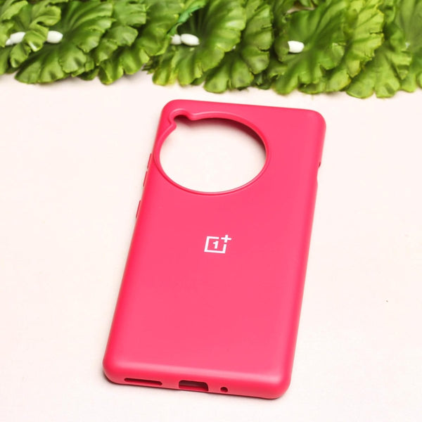 Red Original Silicone Case for Oneplus 12 - The Hatke