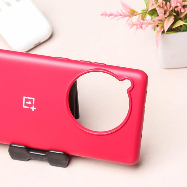 Red Original Silicone Case for Oneplus 12 - The Hatke