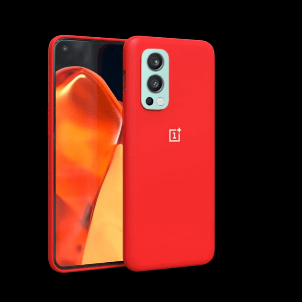 Red Original Silicone case for Oneplus Nord 2 - The Hatke