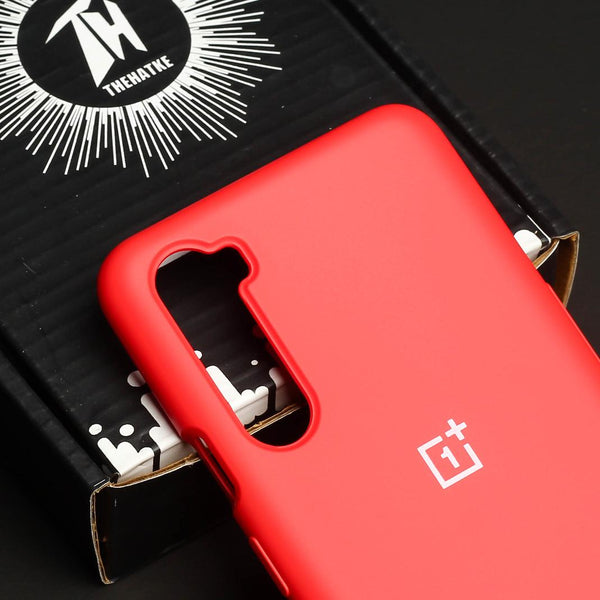 Red Original Silicone case for Oneplus Nord - The Hatke