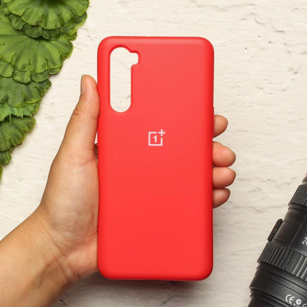 Red Original Silicone case for Oneplus Nord - The Hatke
