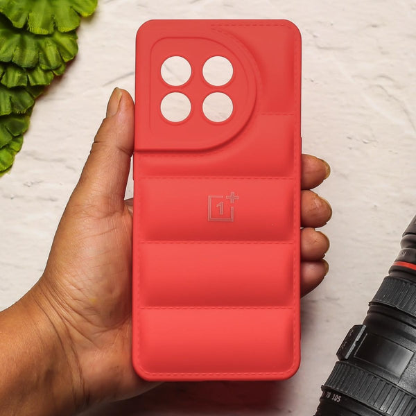 Red Puffon silicone case for Oneplus 11 - The Hatke