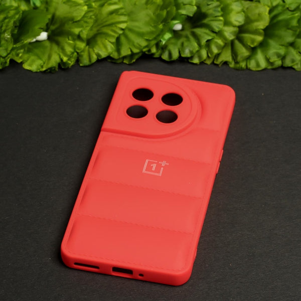 Red Puffon silicone case for Oneplus 11R - The Hatke