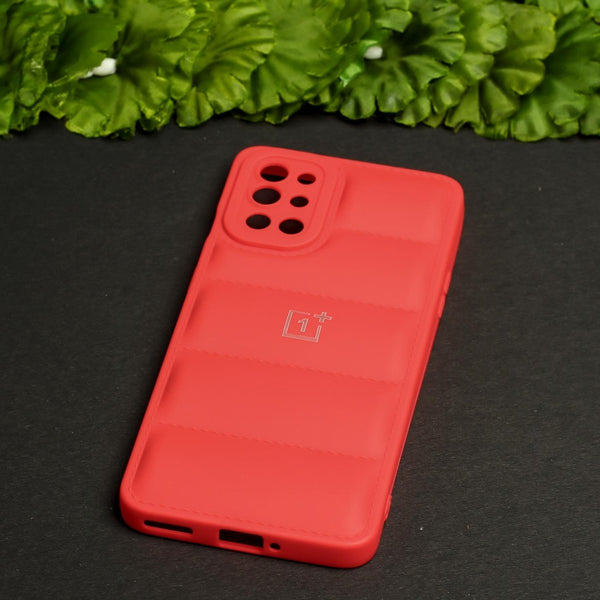 Red Puffon silicone case for Oneplus 8t - The Hatke