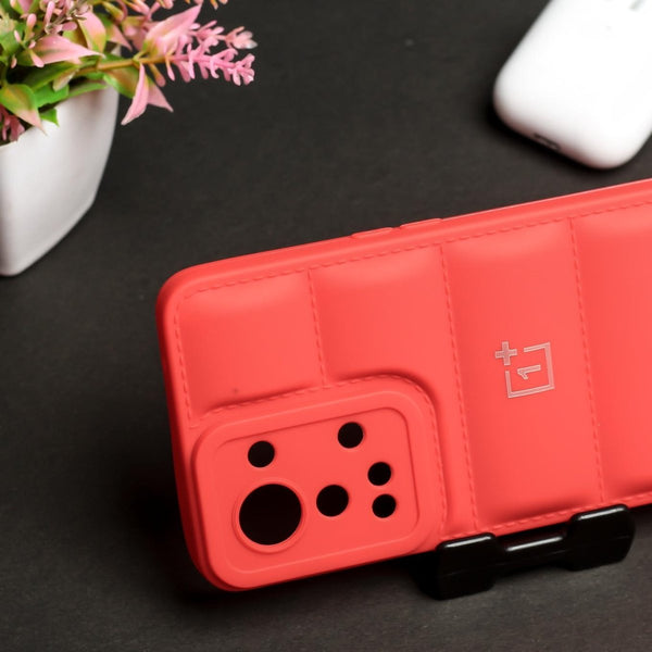 Red Puffon silicone case for Oneplus Nord 2T - The Hatke