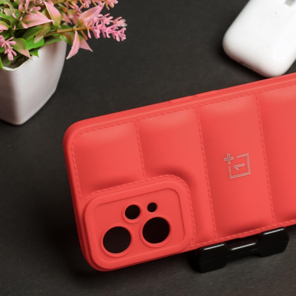 Red Puffon silicone case for Oneplus Nord CE 2 Lite - The Hatke