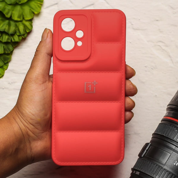 Red Puffon silicone case for Oneplus Nord CE 2 Lite - The Hatke