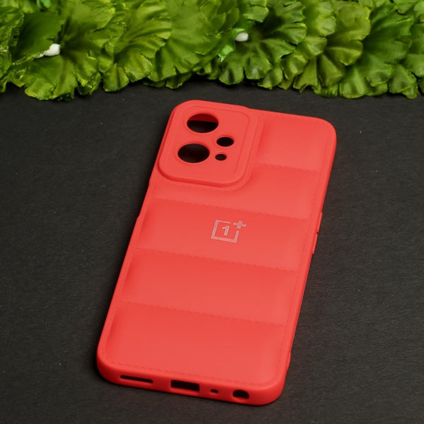 Red Puffon silicone case for Oneplus Nord CE 2 Lite - The Hatke
