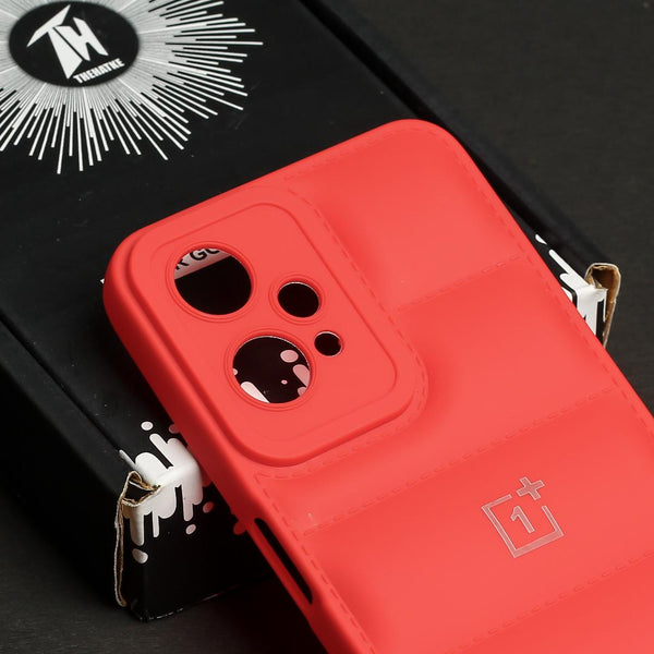 Red Puffon silicone case for Oneplus Nord CE 2 Lite - The Hatke