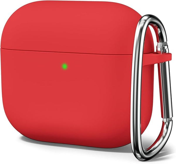 Red Silicone Case For Apple Airpods 4 - The Hatke