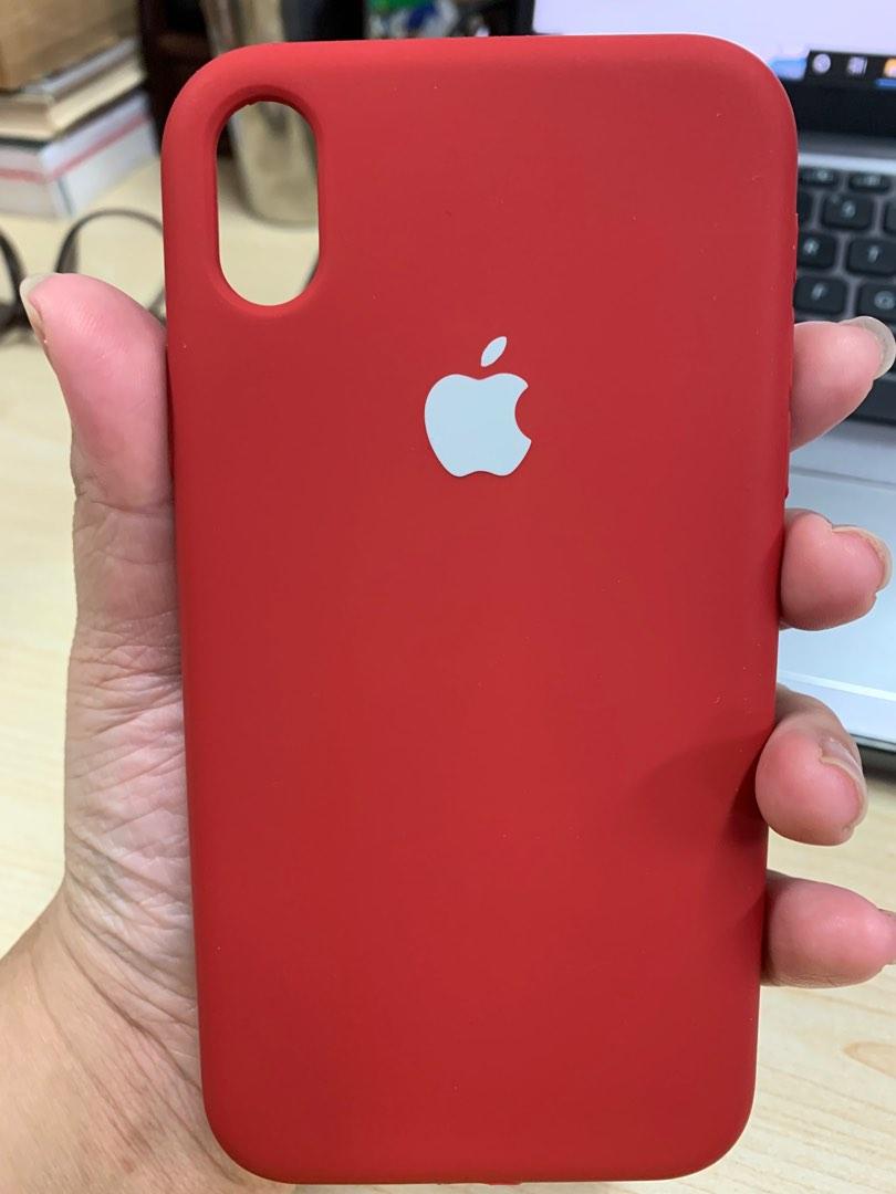 Red Original Silicone case for Apple iphone X/Xs