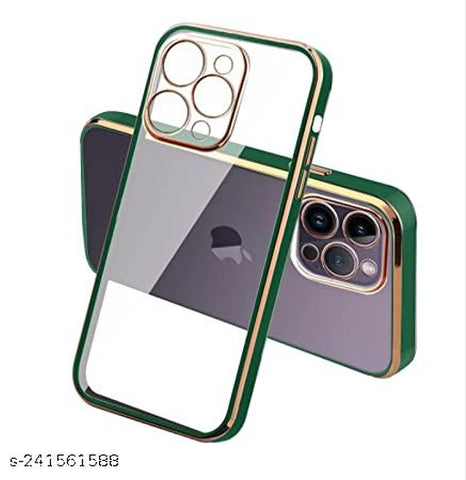 Dark Green Electroplated Transparent Case for Apple iphone 13 Pro Max
