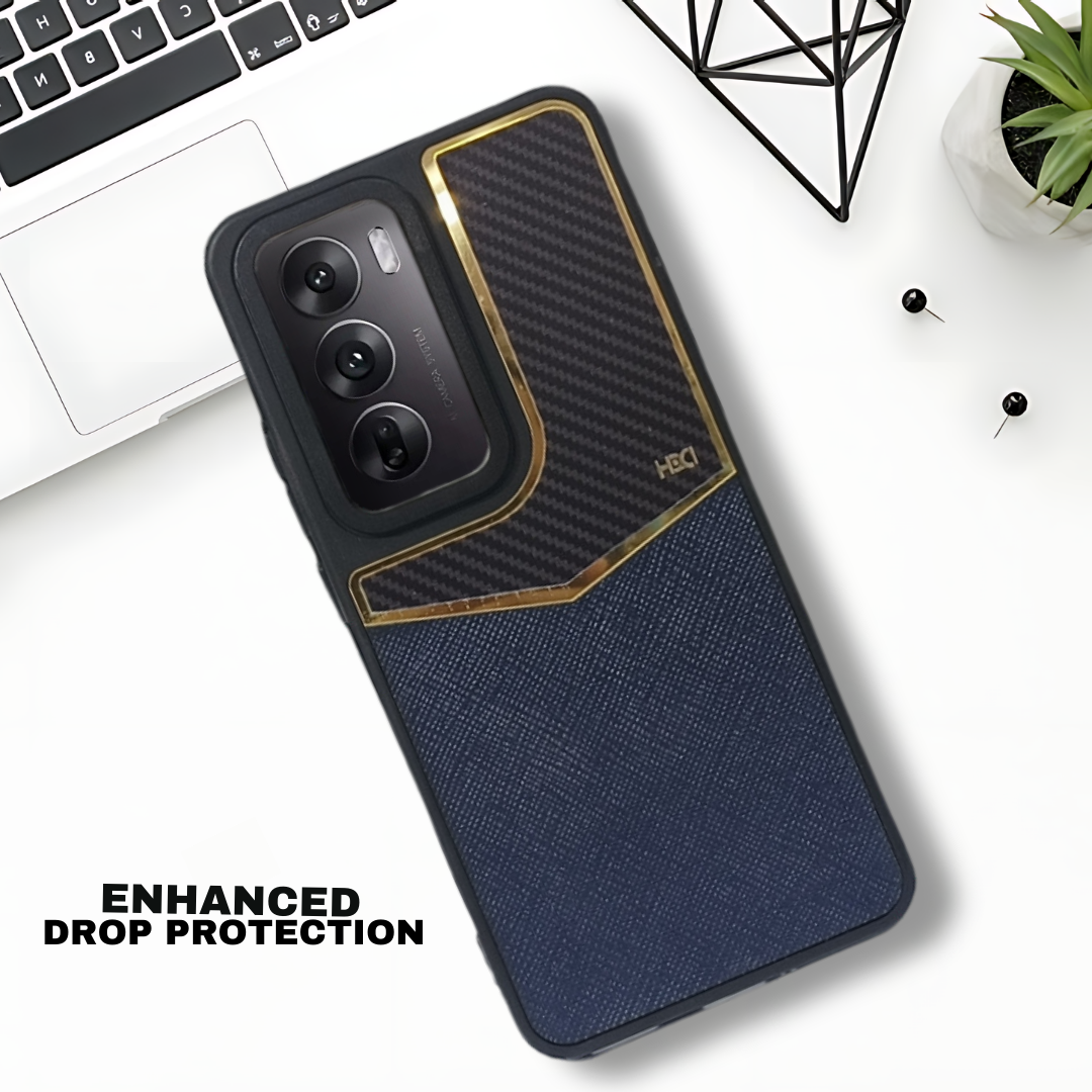 GoldAura Blue Case for Oppo Reno 12 Pro