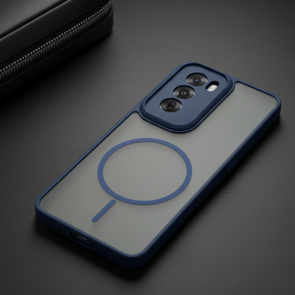 KYRON Dark Blue Matte Case for Oppo Reno 12 Pro