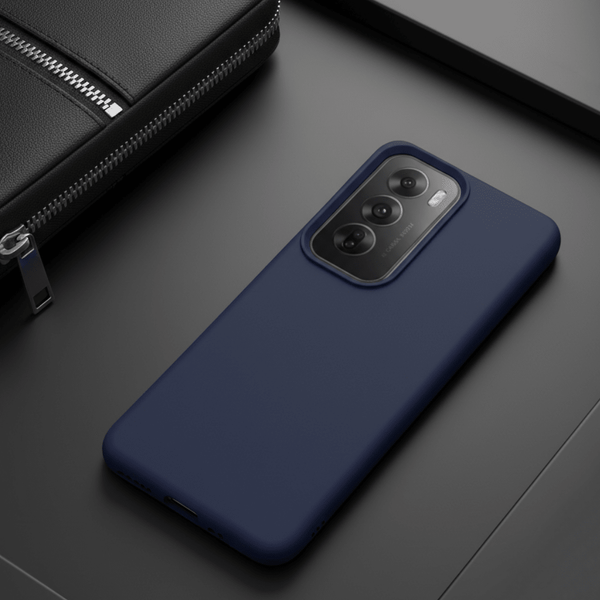 Dark Blue Silicone Case for Oppo Reno 12