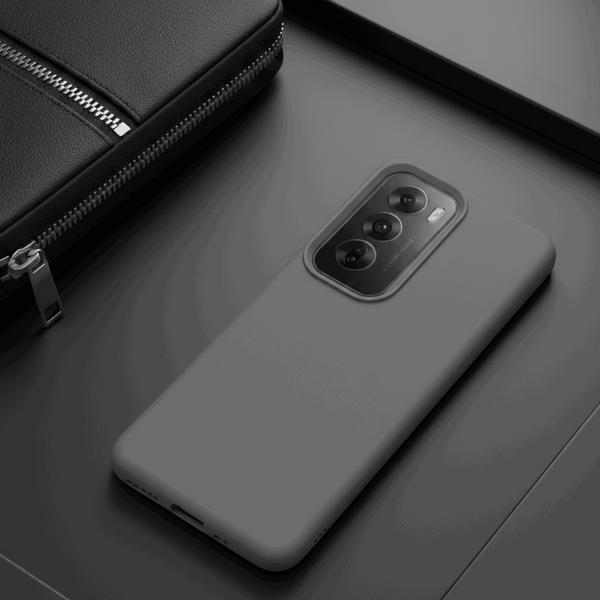 Grey Silicone Case for Oppo Reno 12